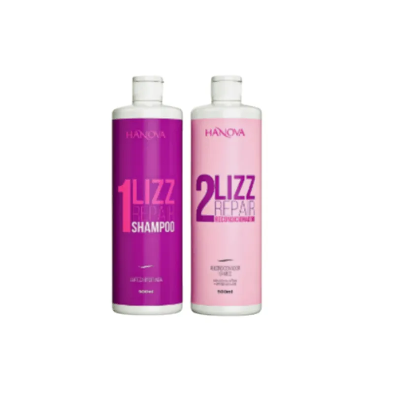 Kit Escova Progressiva Reconstrução Lizz Repair 500ml Hanova