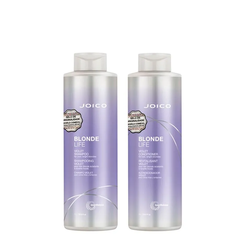 Kit Joico Professional Blonde Life Violet - Shampoo 1000ml + Condicionador 1000ml