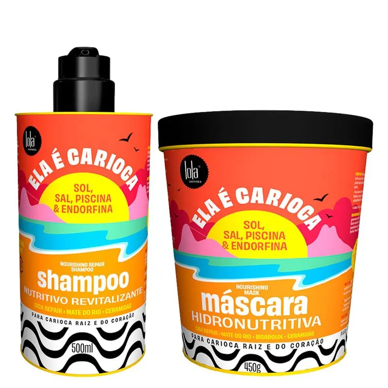 Kit Lola Ela é Carioca - Shampoo 500 ml + Máscara 450 g