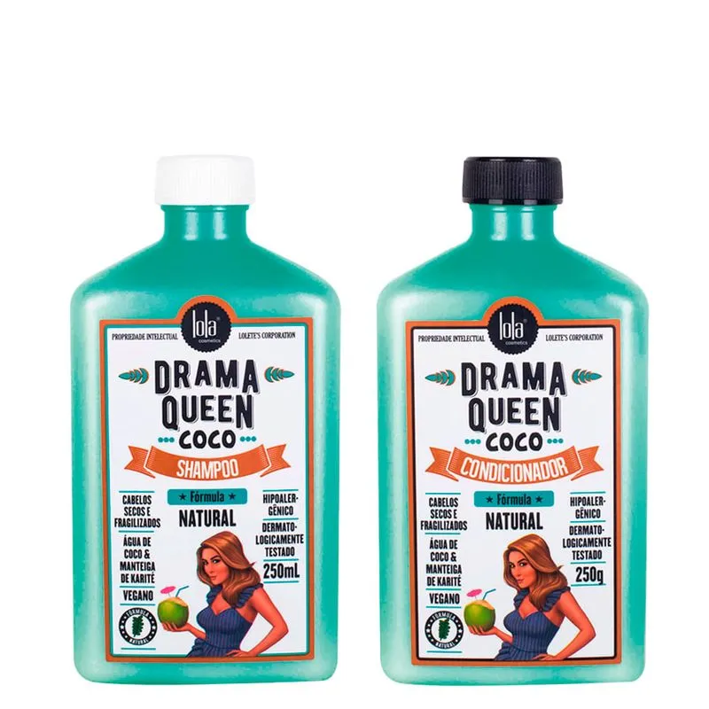Kit Lola From Rio Drama Queen Coco - Shampoo 250ml + Condicionador 250ml