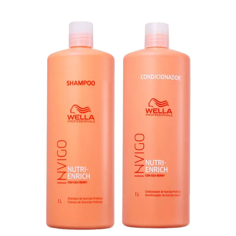 Kit Wella Professionals Invigo Nutri Enrich - Shampoo 1000 ml + Condicionador 1000 ml