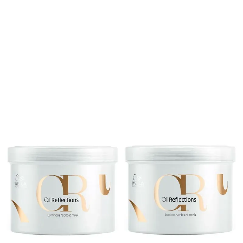 Kit Wella Professionals Oil Reflections Máscara de Brilho 500 ml - 2 Unidades