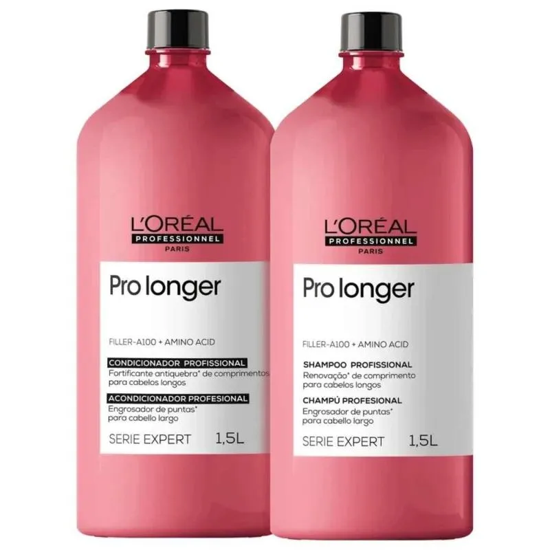 L'Oréal Pro Longer - Shampoo 1500ml + Condicionador 1500ml