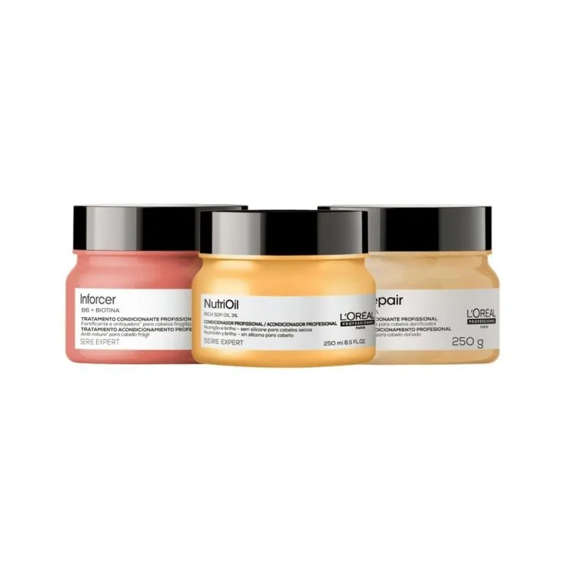 L'Oréal Professionnel - Absolut Repair Gold NutriOil Inforcer - Kit Tratamento Capilar - 3 Produtos