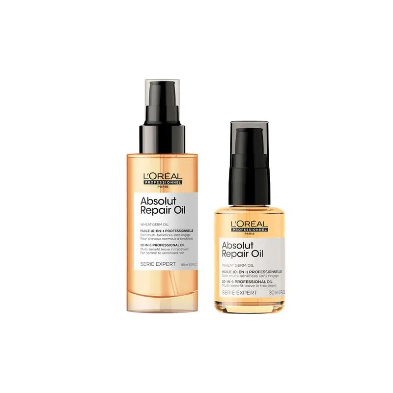 L'Oréal Professionnel - Kit Serie Expert Absolut Repair Gold Quinoa - Óleo Capilar 10 In 1 30ml + 90ml