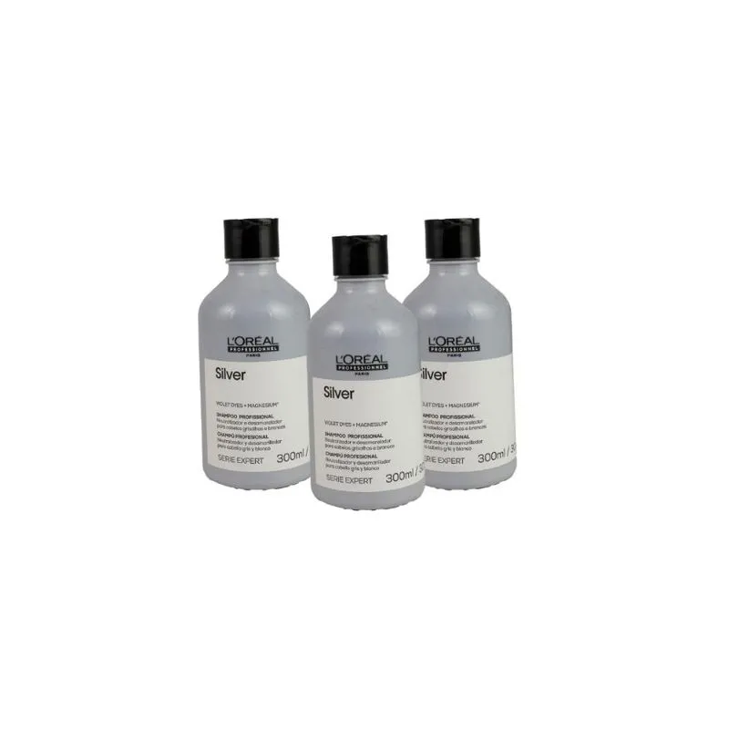 L’Oréal Professionnel Silver - Kit 3 Shampoo 300ml