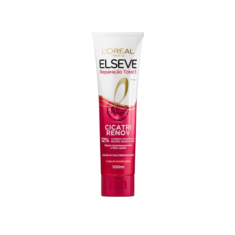 Leave-in Elseve Reparação Total 5 Cicatri Renov Multireparador 100ml