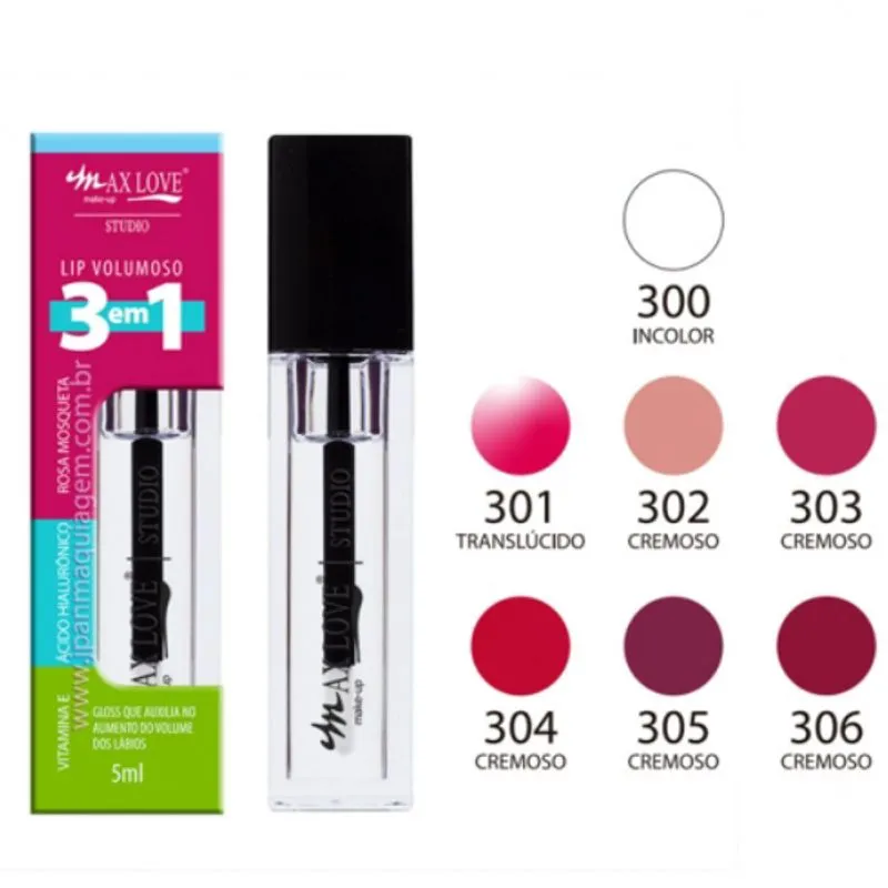 Lip Volumoso 3 em 1 Cor: 306 Max Love