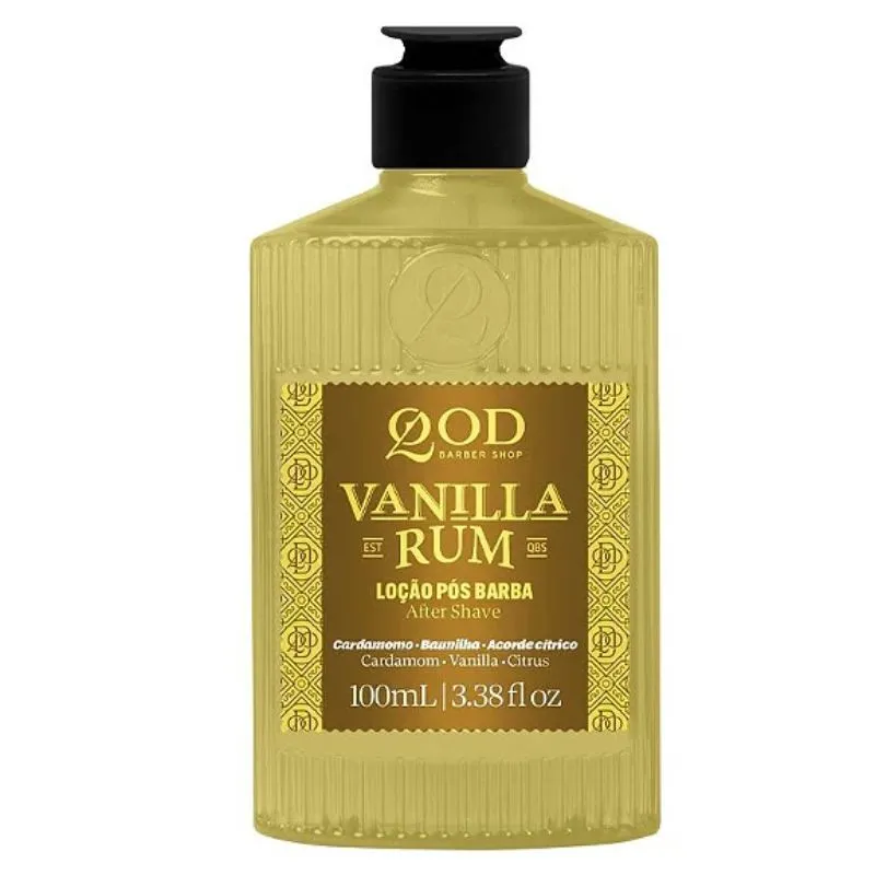 Loção Pós Barba Vanilla Rum 100 ml - QOD Barber Shop'
