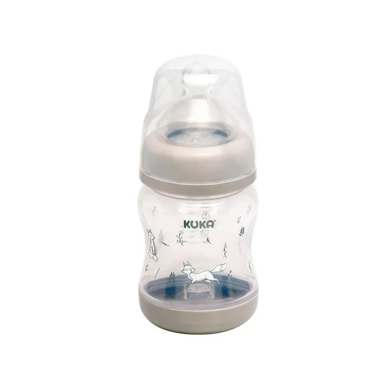 Mamadeira Kuka Elegance Plus Bico Anticólica de 0 a 6 meses Silicone 150ml 1 Unidade