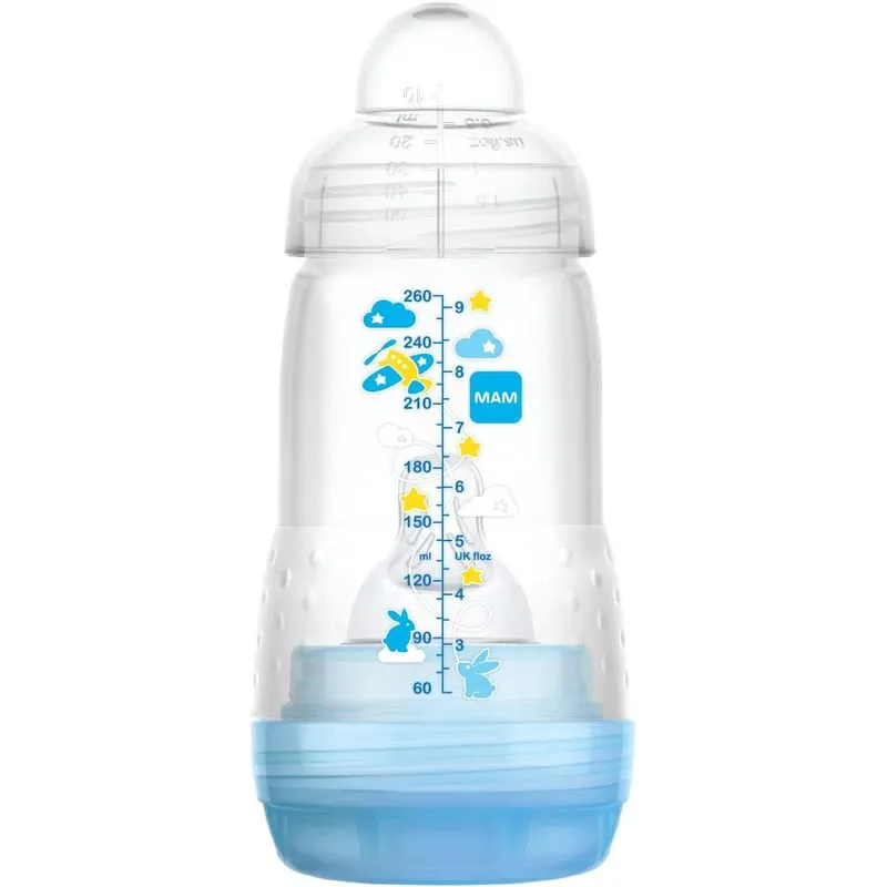 Mamadeira MAM Easy Start Anticólica +4 meses Azul 320ml 1 Unidade