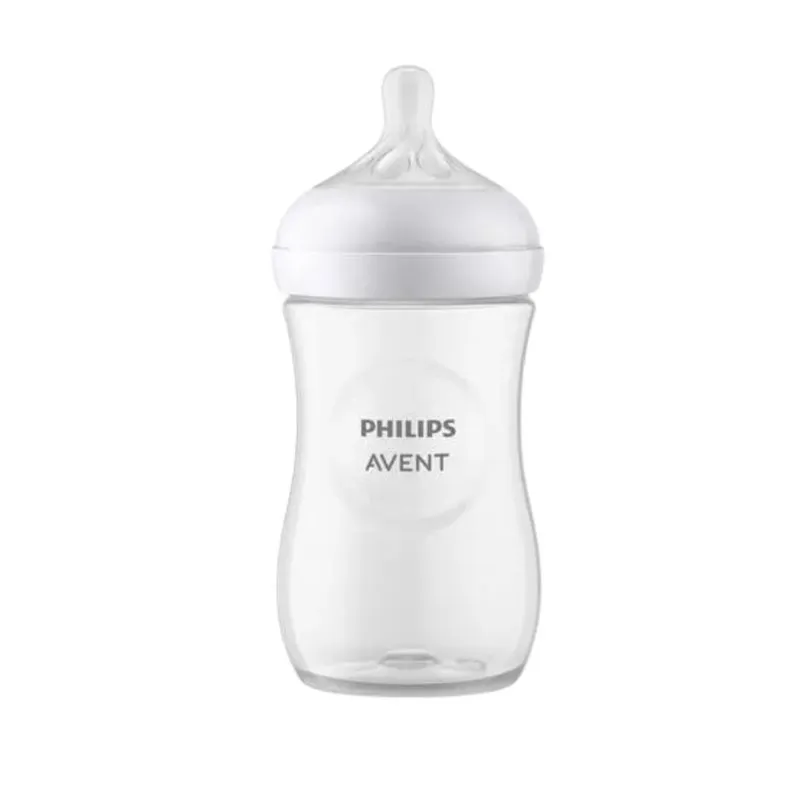 Mamadeira Philips Avent Pétala +1 mês Anticólica Fluxo Médio 260ml 1 Unidade