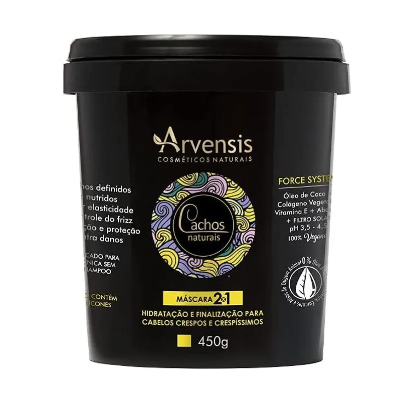 Máscara Cachos Naturais 2x1 450g Arvensis
