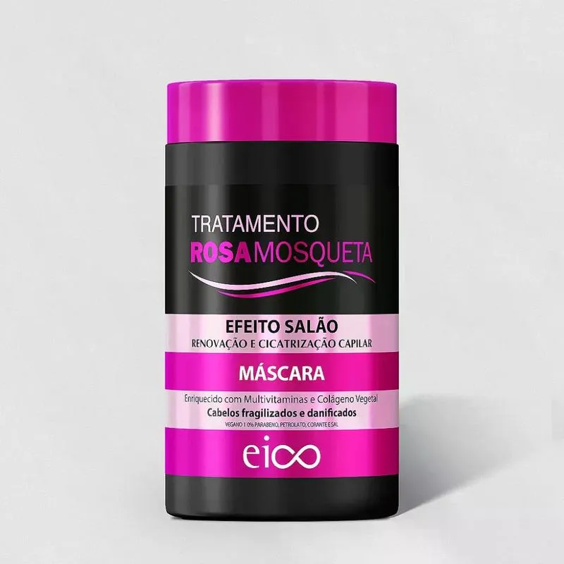 Máscara Capilar Eico Rosa Mosqueta Efeito Salão 1kg