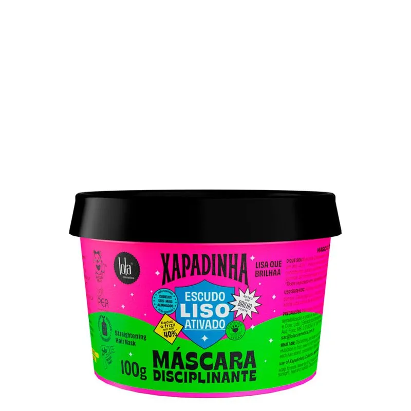 Máscara Disciplinante Lola Cosmetics Xapadinha Escudo Liso Ativado 100 g