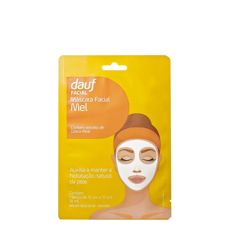 Máscara Facial de Mel Dauf com 1 unidade