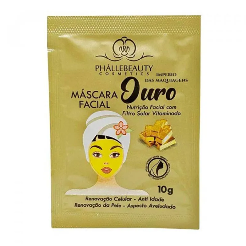 Máscara Facial Ouro Gold Phállebeauty