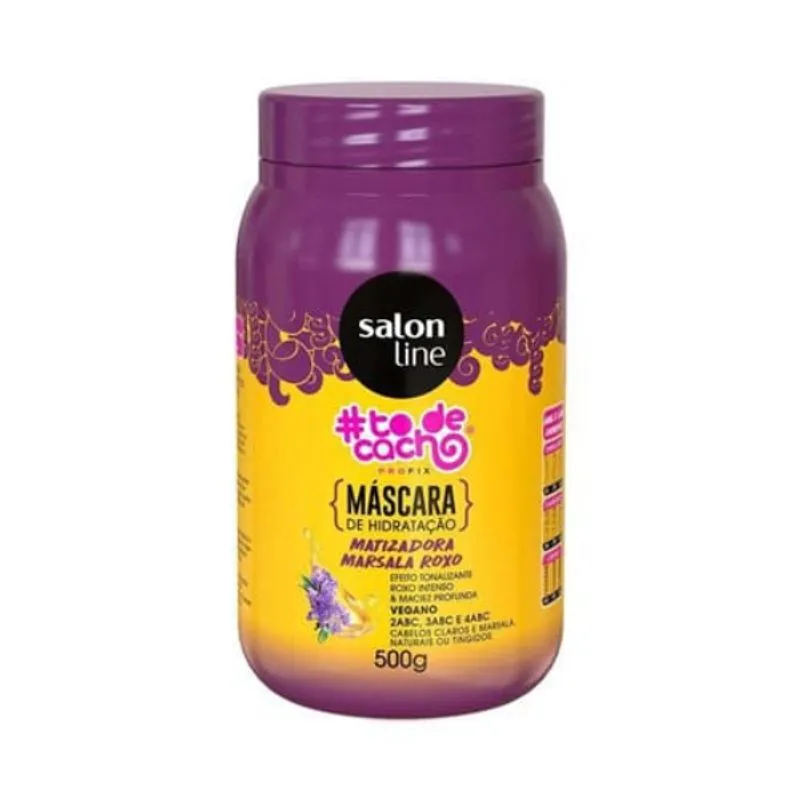 Mascara Salon Line #Todecacho Marsala Roxo 500g