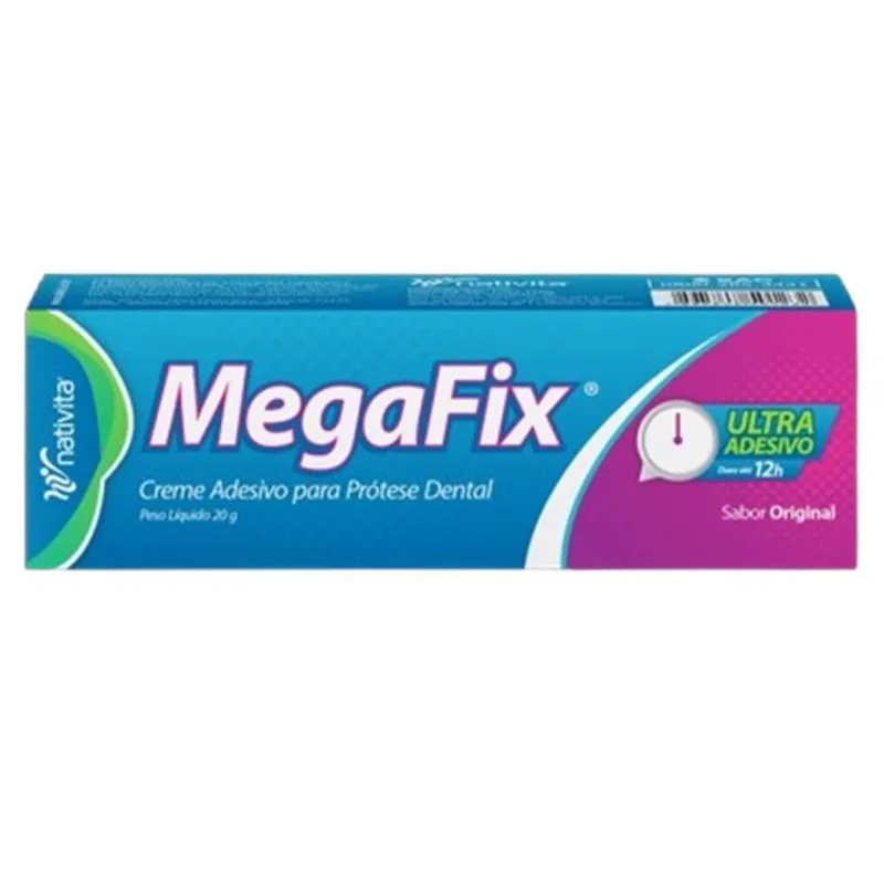 Megafix Fixador de Dentadura 12h Fixação Duradoura - 20g