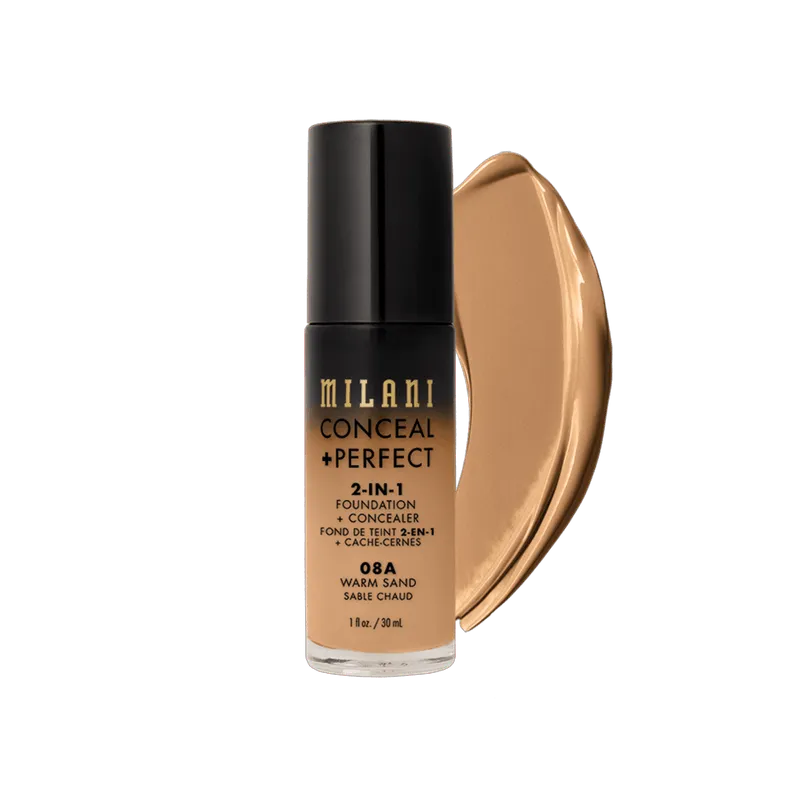 Milani Conceal + Perfect 2 em 1 - Base Líquida 30ml Warm-Sand-08A