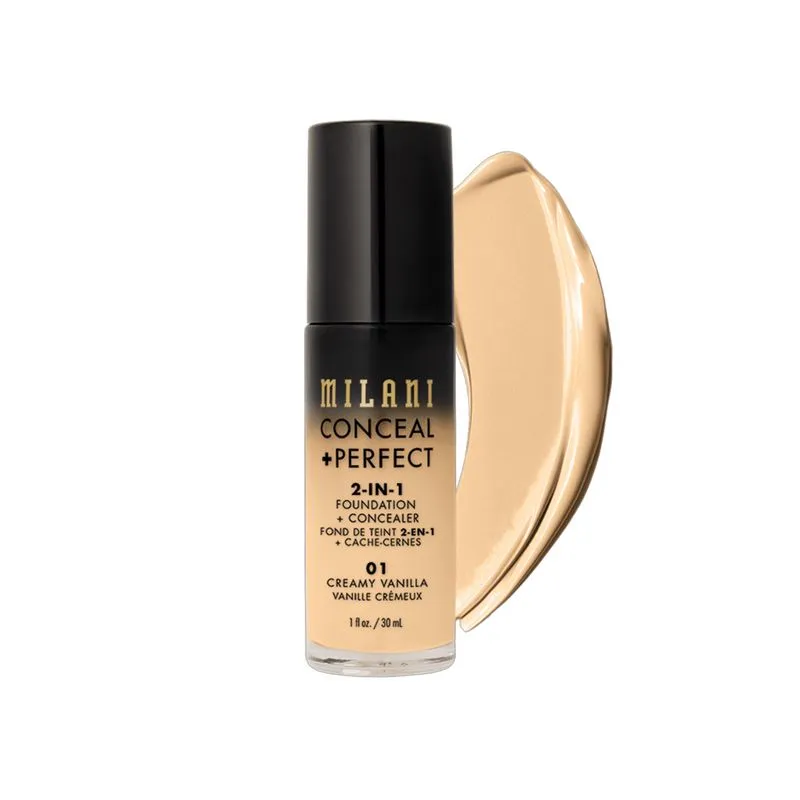 Milani Conceal + Perfect 2 em 1 - Base Líquida 30ml Creamy-Vanilla-01
