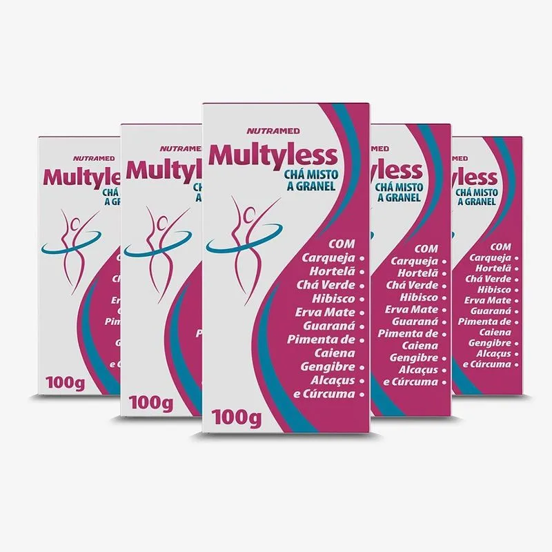 Multyless Chá Misto a Granel - 100g - Kit 5 Unidades