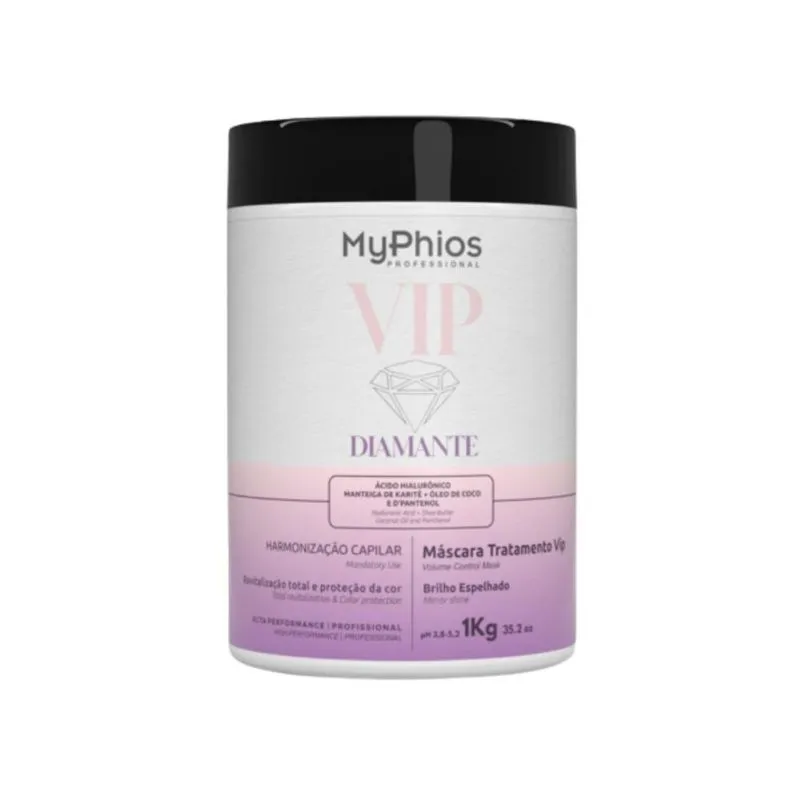 MyPhios VIP Diamante - Máscara Hidratação Brilho Intenso - 1kg