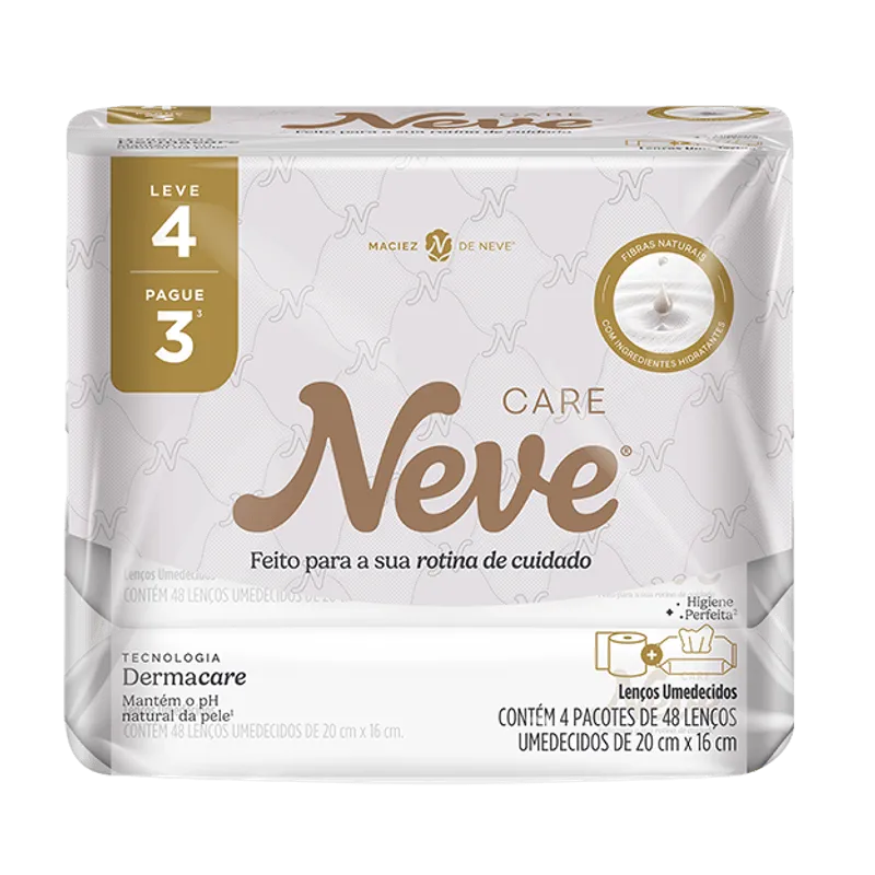 Neve wipes toque da Seda leve 4 Pague 3 - 192 Lenços