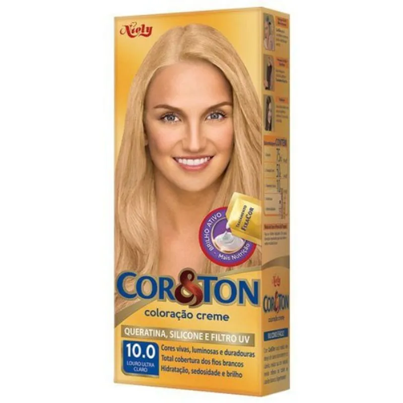 Niely Coloração Cor&Ton - 10.0 Louro Ultra Claro - 50g