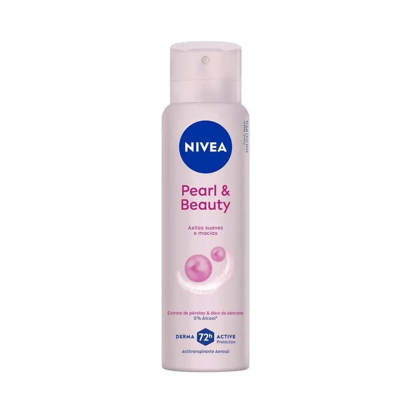 Desodorante Antitranspirante Nivea Pearl & Beauty 72h Aerossol 150ml