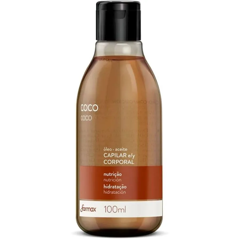 Óleo Capilar/Corpo Farmax Coco 100ml
