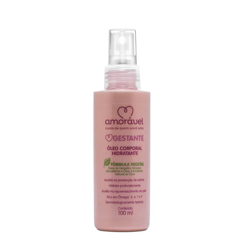 Óleo corporal Hidratante amorável Para estrias 100ml