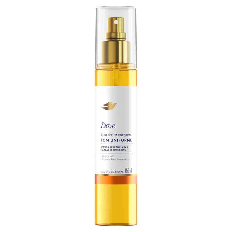 Óleo Corporal Sérum Dove Deo Vitamina E E Óleo De Rosa Mosqueta Tom Uniforme Spray 150ml