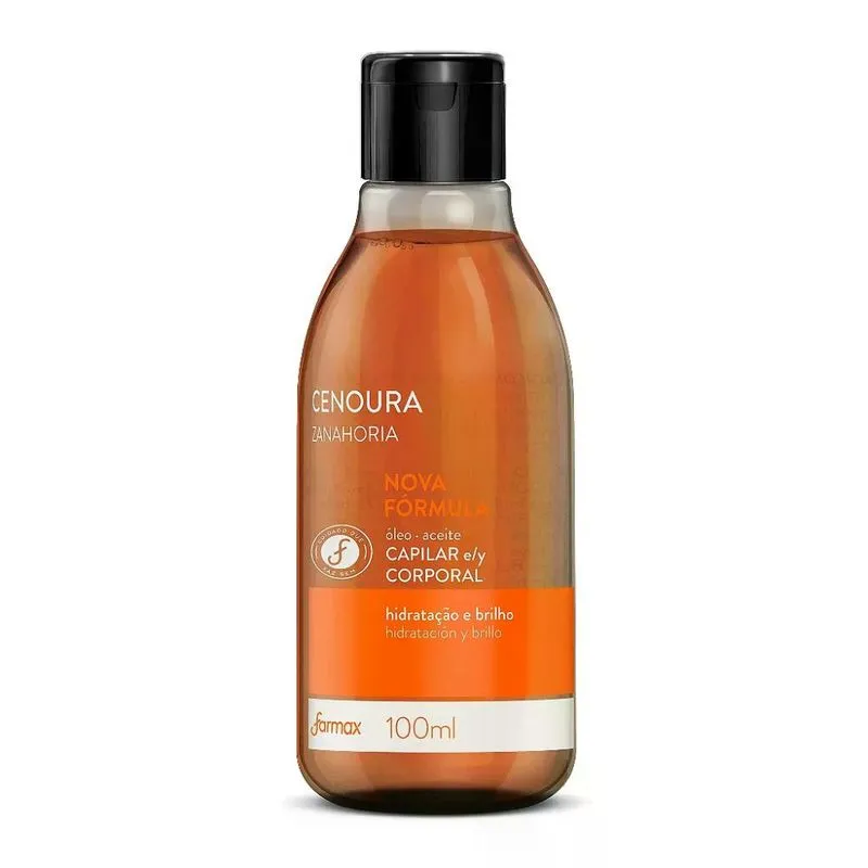 Óleo de Cenoura Farmax - 100ml Corporal