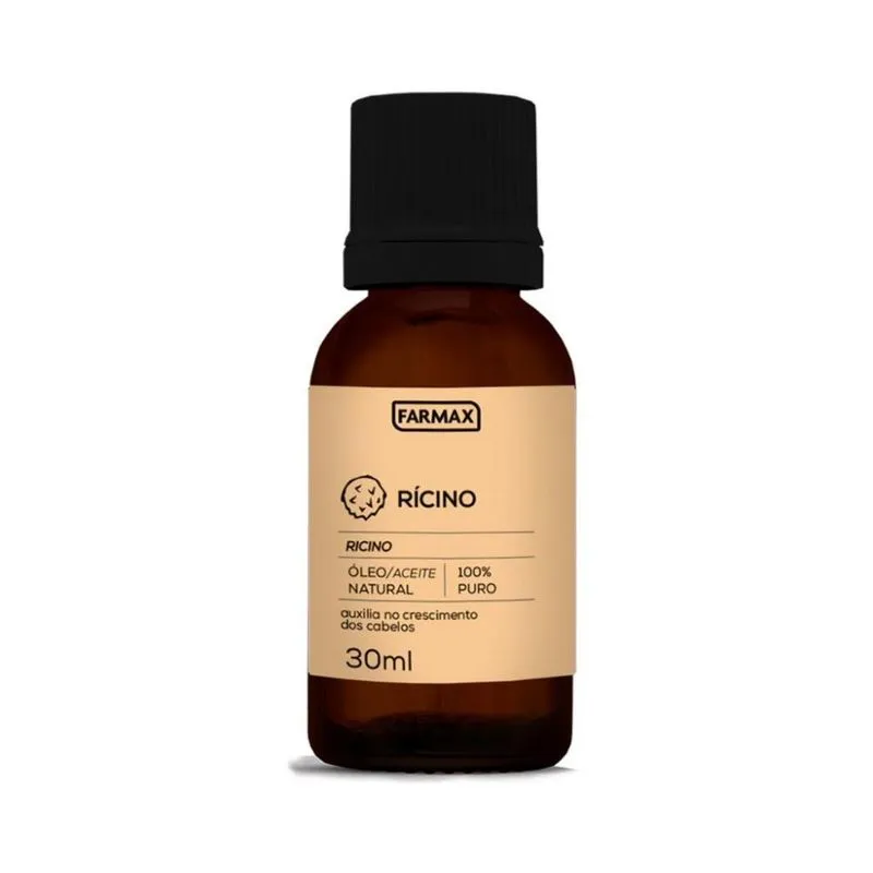 Óleo de Rícino de Uso Capilar - 30ml Farmax Puro