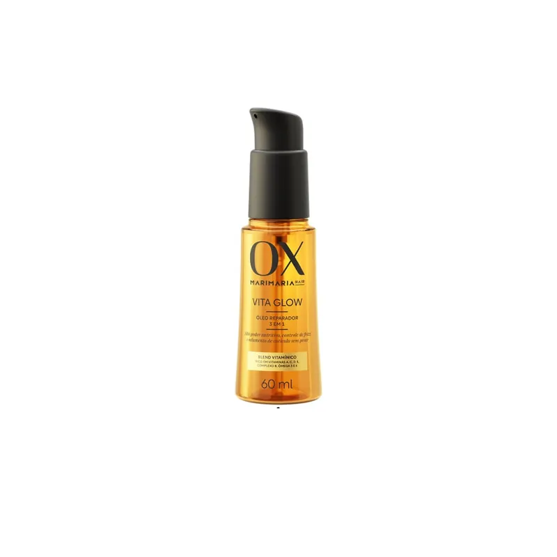 Óleo Capilar OX Vita Glow Mari Maria Hair 3 em 1 Blend Vitamínico 60ml