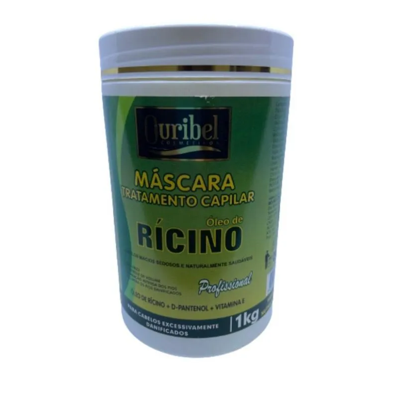 Ouribel Máscara de Tratamento Capilar 1kg Óleo de Rícino