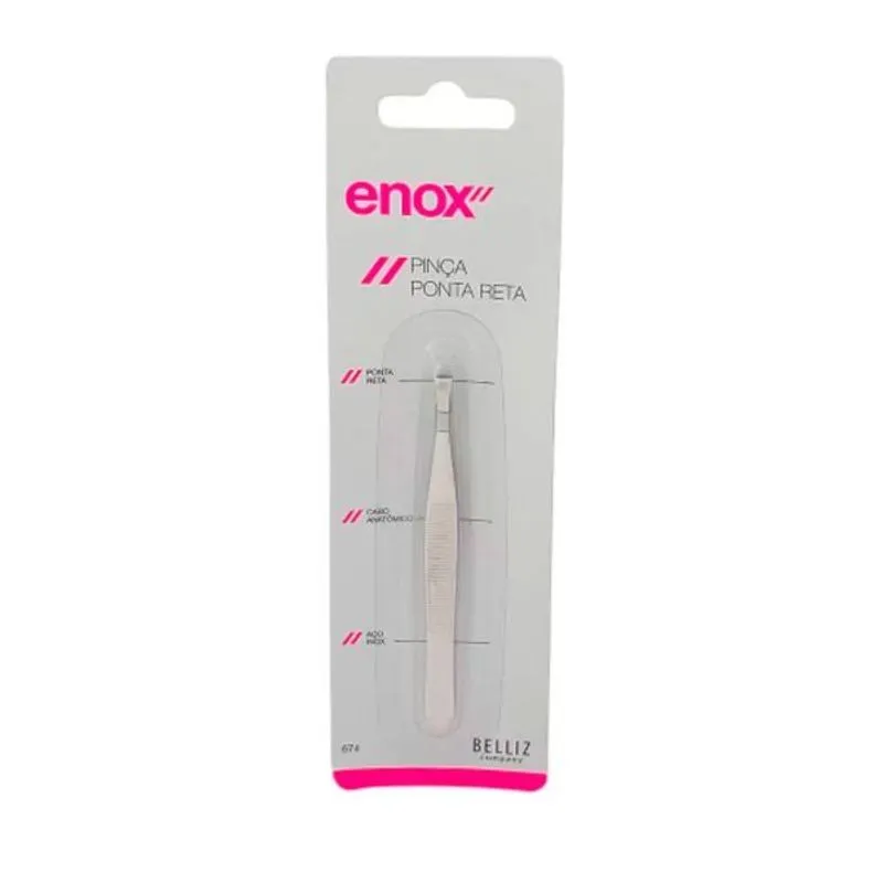 Pinça Depilatória Enox - Aço Inox