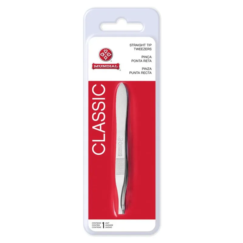Pinça Ponta Reta Classic 108BL - Mundial