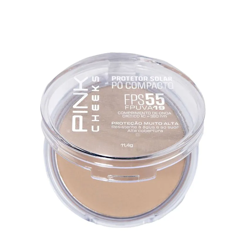 Pink Cheeks Proteção Solar com Maquiagem Fps55 Fpuva19 Cor P15 Pó Compacto 11,4g