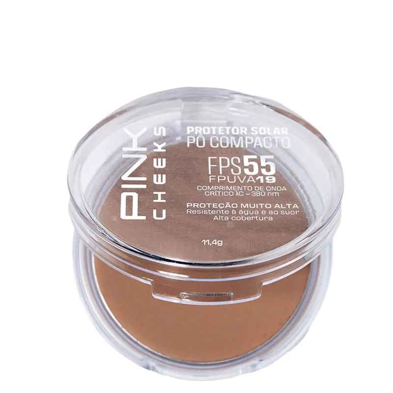 Pink Cheeks Proteção Solar com Maquiagem Fps55 Fpuva19 Cor P40 Pó Compacto 11,4g