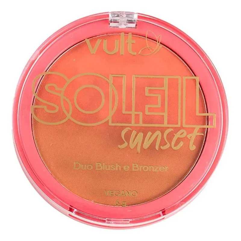 Pó Compacto Vult Soleil Sunset - Duo Blush e Bronzer - 6g