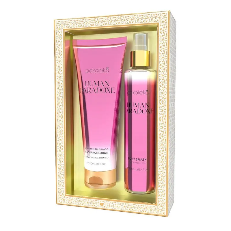 Pokoloka - Kit Human Paradoxe Feminino - Body Splash 250ml + Hidratante Corporal 240ml