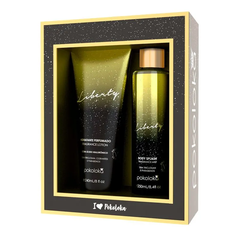 Pokoloka - Kit Liberty Feminino - Body Splash 250ml + Hidratante Corporal 240ml