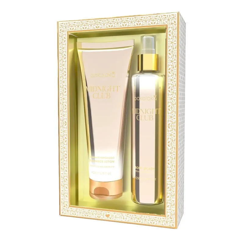 Pokoloka - Kit Midnight Club Feminino - Body Splash 250ml + Hidratante Corporal 240ml