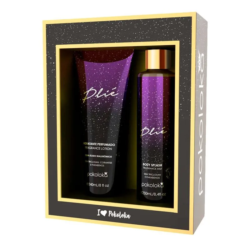 Pokoloka - Kit Plié Feminino - Body Splash 250ml + Hidratante Corporal 240ml