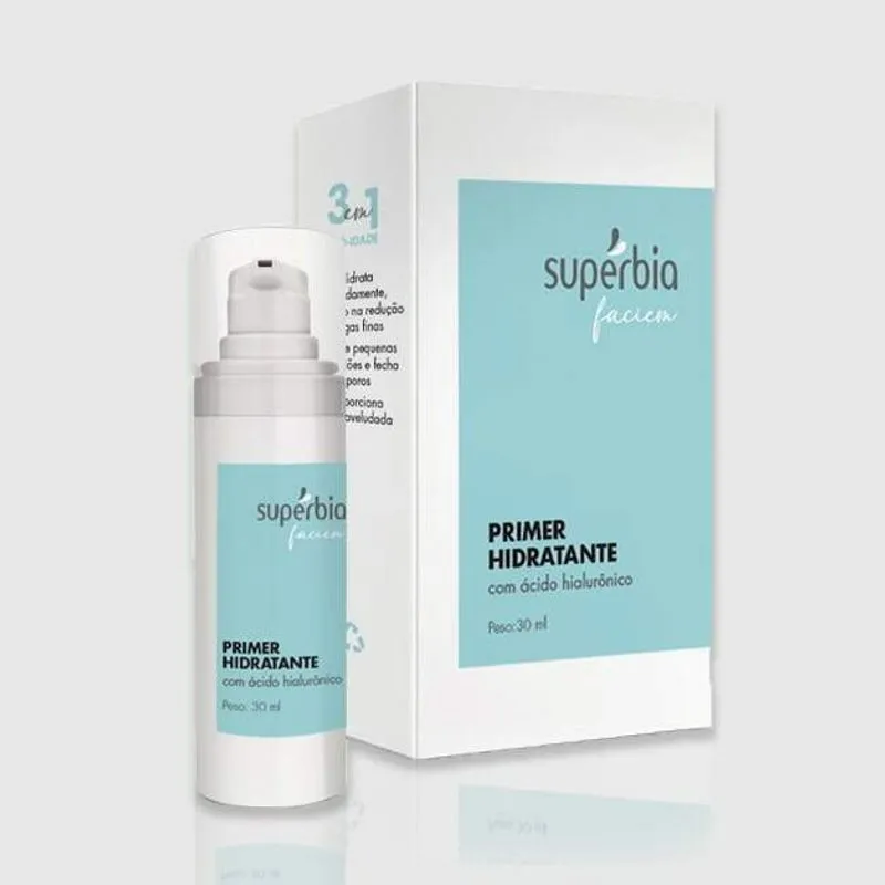 Primer Hidratante com Ácido Hialurônico Supérbia (30 ml)