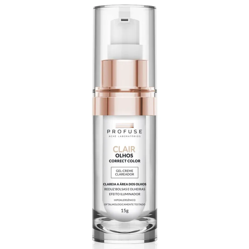 Creme para o Contorno dos Olhos Clareador Profuse Clair Olhos Correct Color Cor Universal 15g