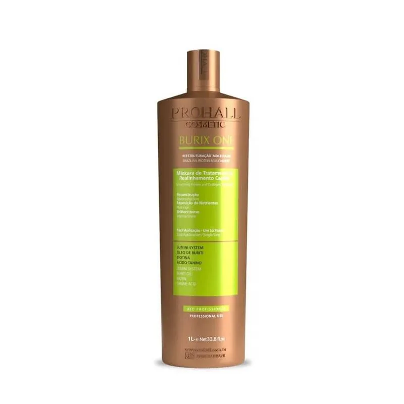Prohall Escova Orgânica - Realinhamento Capilar Burix One Vegana - 1000ml