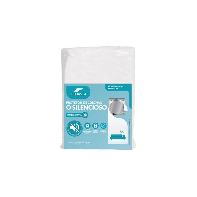 Protetor de Colchão Impermeável O Silencioso Fibrasca - Casal 1,40 x 1,90m